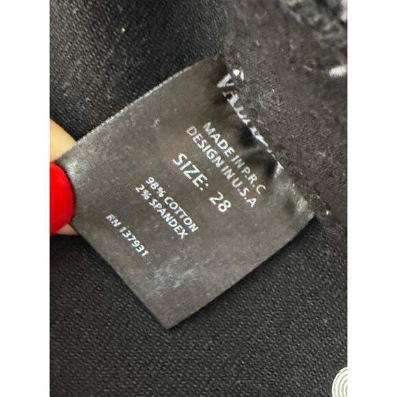 VALABASAS STACKED “PABLO” NERO JEANS sz 28 - Picture 6 of 6